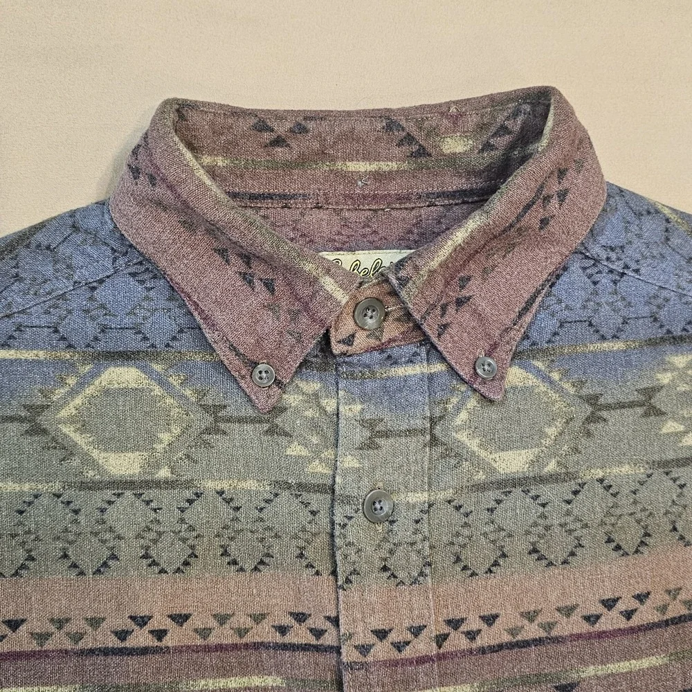 Cabela's Deerskin‎ Soft Chamois Button Down Long Sleeve Shirt Pocket Mens Vntg M